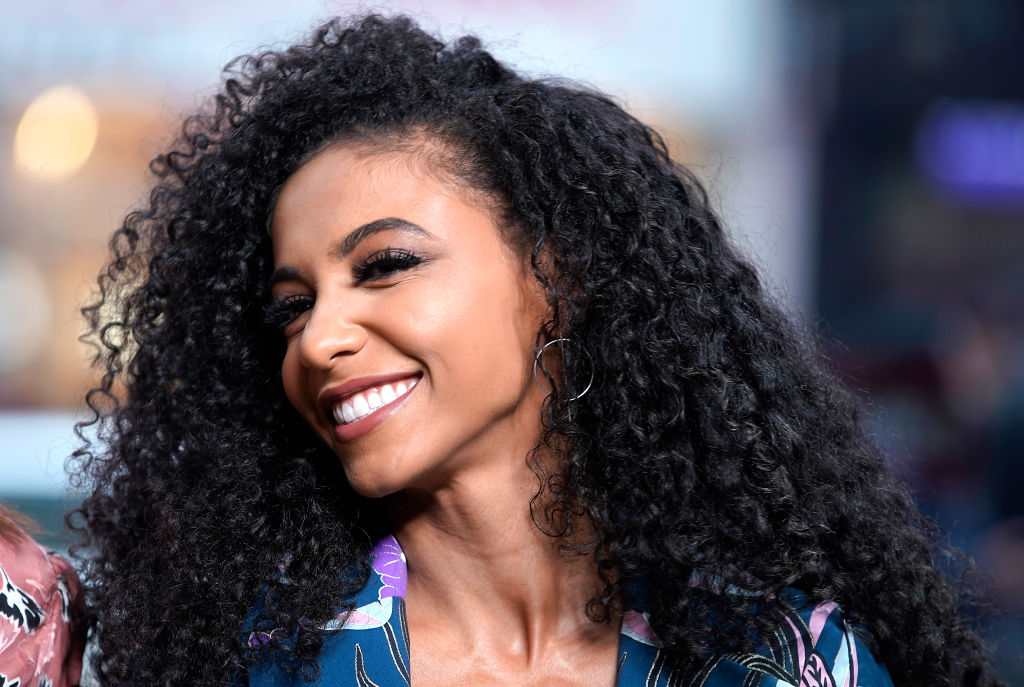 silent struggle - Cheslie Kryst Visits "Extra"