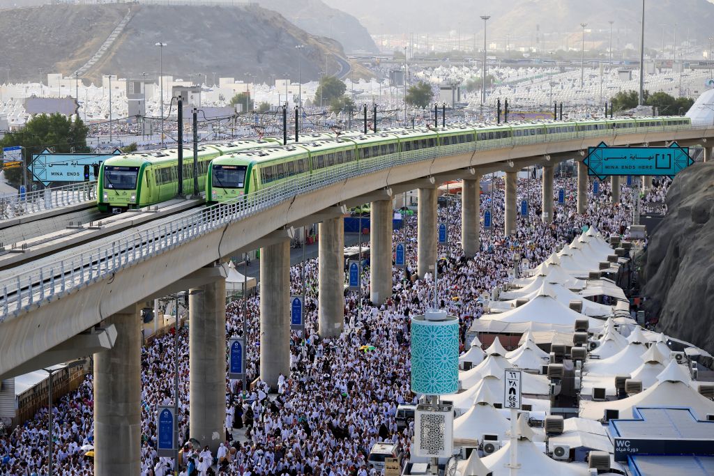 SAUDI ARABIA-MECCA-2024 HAJJ-CHINESE-BUILT LIGHT RAIL