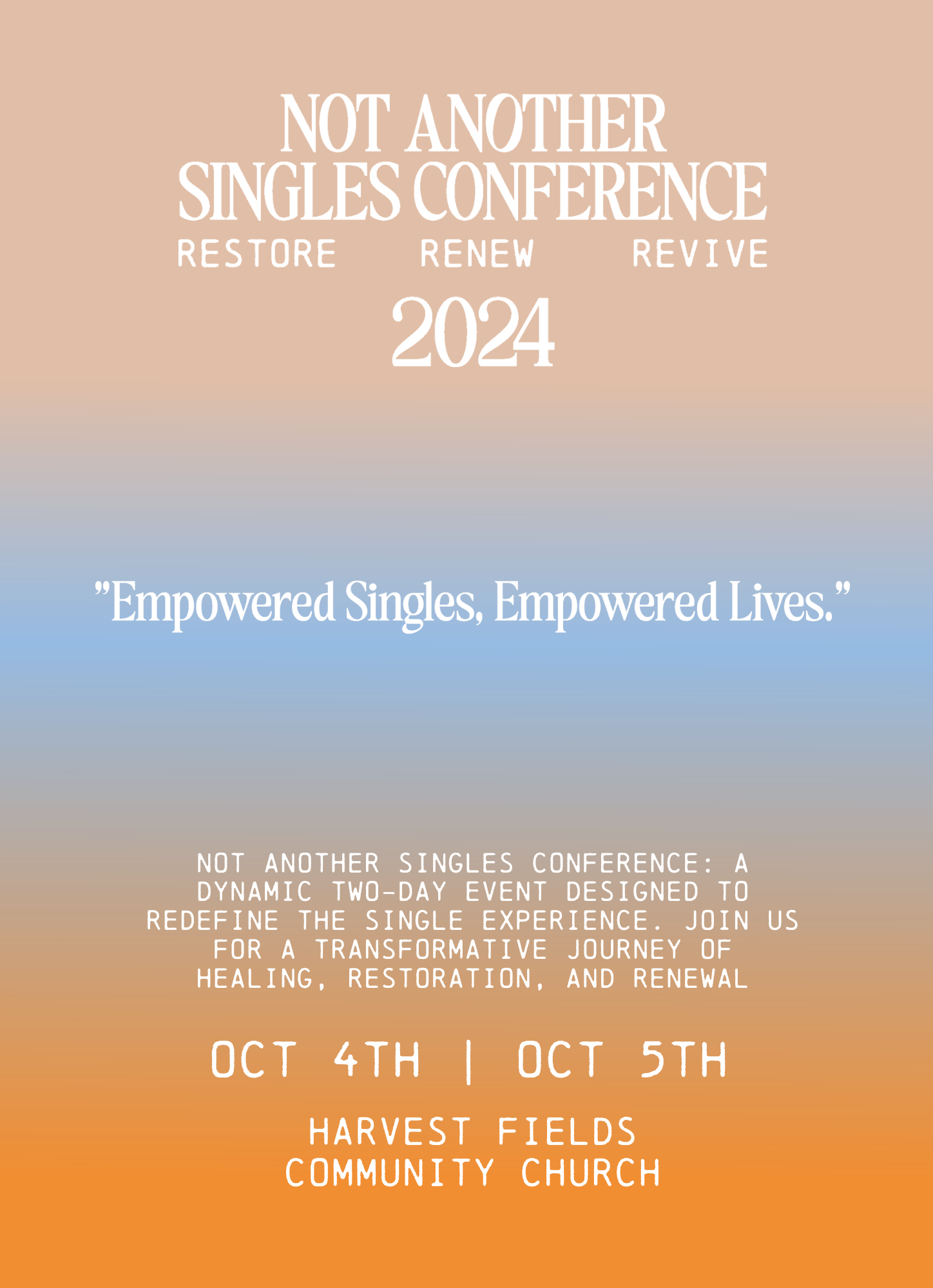 not another single's conference