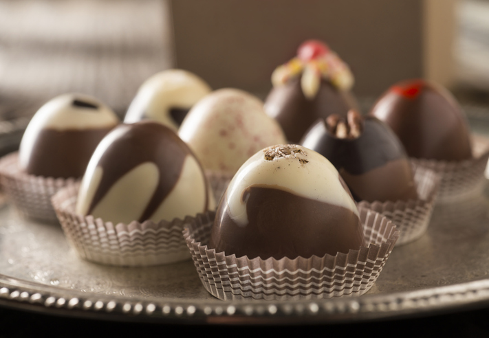 metal in dark chocolate - Chocolate Truffles