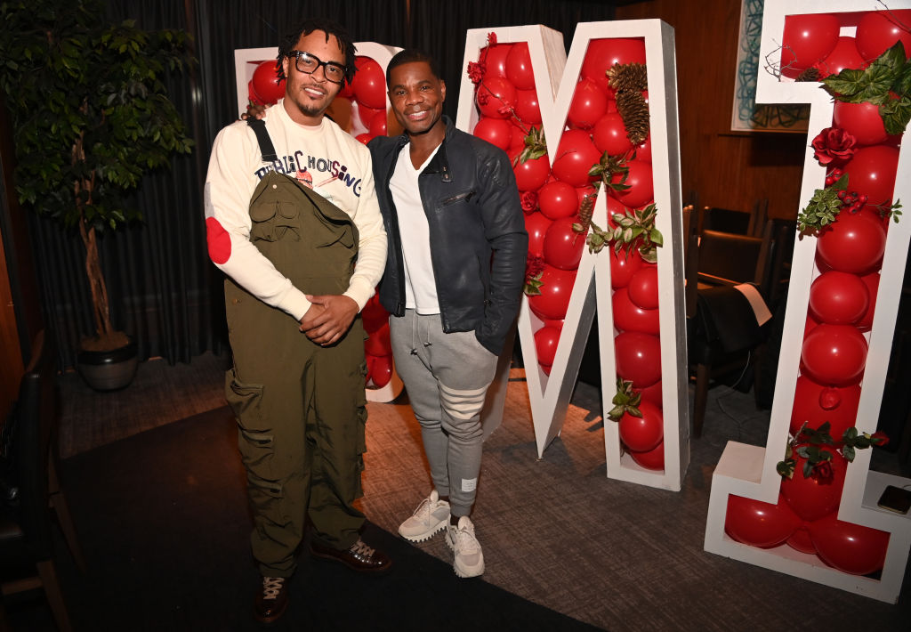 gospel songs this week - august 16 - kirk franklin and t.i. at BMI Holiday Dinner