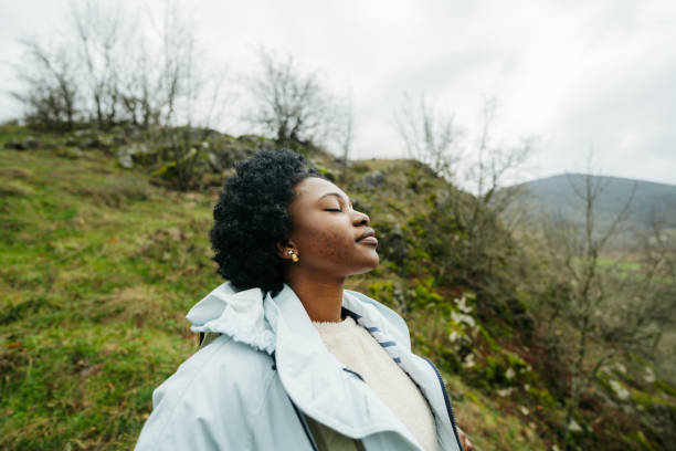 benefits of self-care - Young woman's hiking the beautiful nature