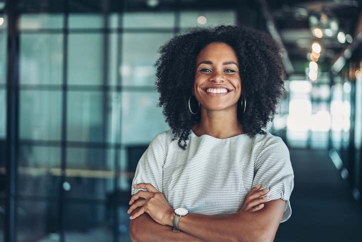 Portrait of a confident young businesswoman