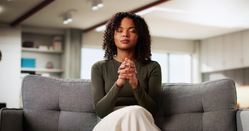 African American Woman Praying